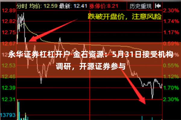 永华证券杠杠开户 金石资源：5月31日接受机构调研，开源证券参与